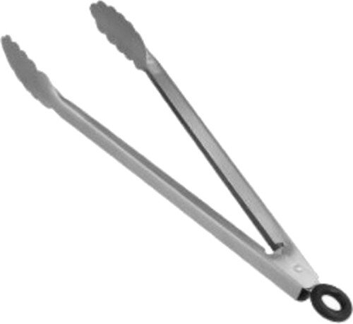 barbequetang 30 cm RVS zilver