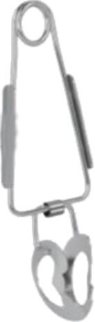 slakkentang 16 cm RVS zilver 2 stuks