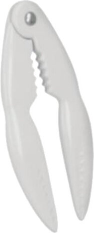 schaaldiertang 22,6 x 6,2 cm aluminium wit