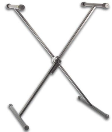 instrumentenstatief X-vormig 17-92 cm staal zwart