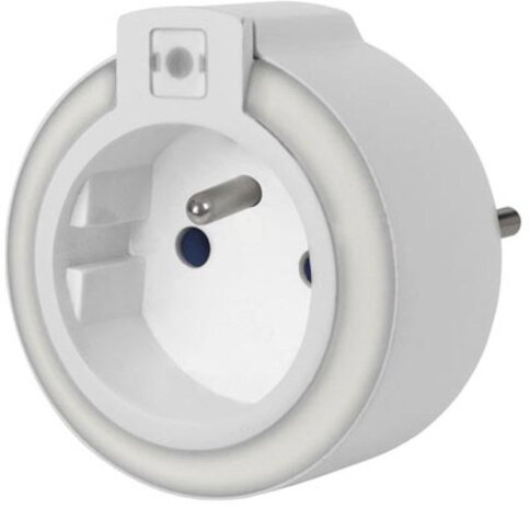 nachtlamp met stopcontact 6,5 x 7,5 cm 3680 W wit