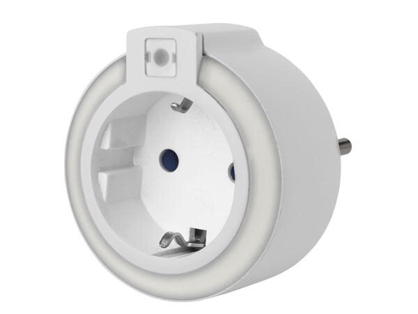 nachtlampje met stopcontact 6,5 x 7,5 cm 3680 W  wit
