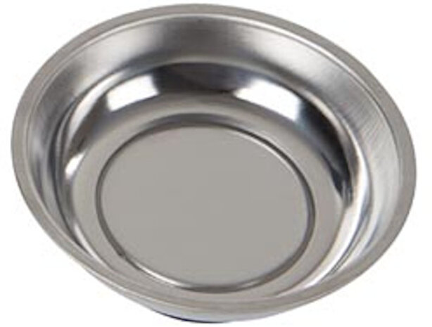 magneetschaaltjes rond 4 cm RVS zilver 4 stuks