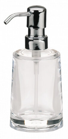 zeepdispenser Sinfonie 1 liter transparant/zilver