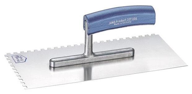 afstrijkmes 28 x 13 mm / 6 mm RVS blauw/zilver