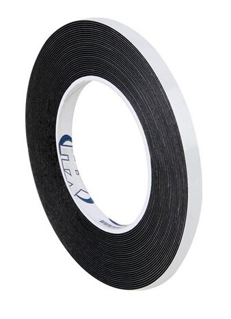 bevestigingstape dubbelzijdig 9 mm x 10 m foam wit/zwart