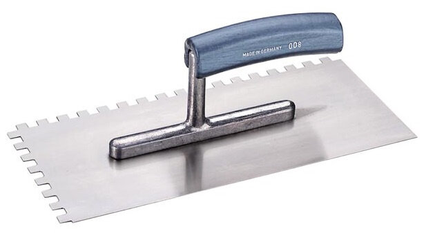 lijmspaan Semi-Pro 280 x 130 mm RVS blauw