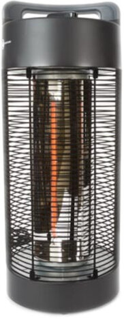 terrasverwarming 56 x 22 cm 600-1200W staal zwart