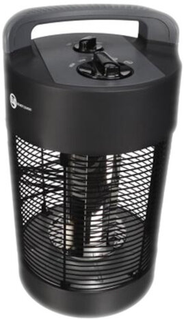 terrasverwarming 41 x 22 cm 700W staal zwart