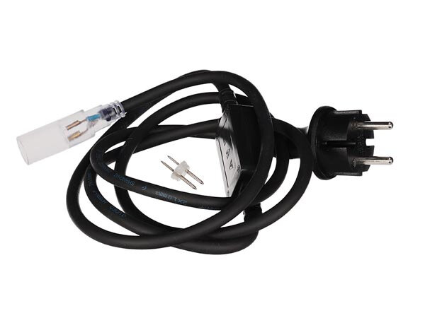 voedingskabel ledverlichting 180 cm 230V zwart