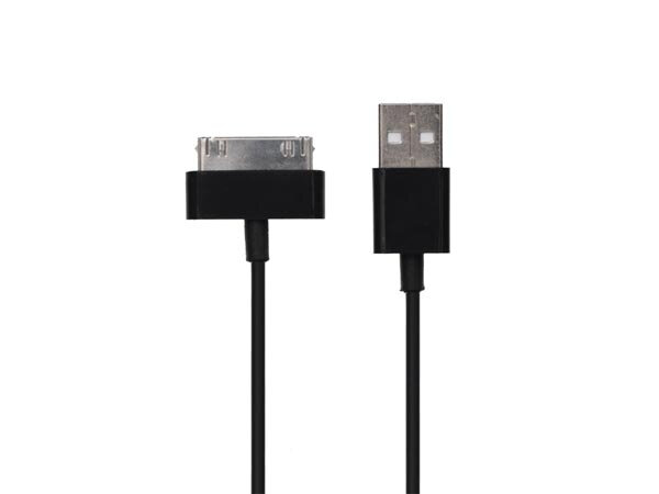 oplaadkabel USB 2.0 100 cm ABS zwart