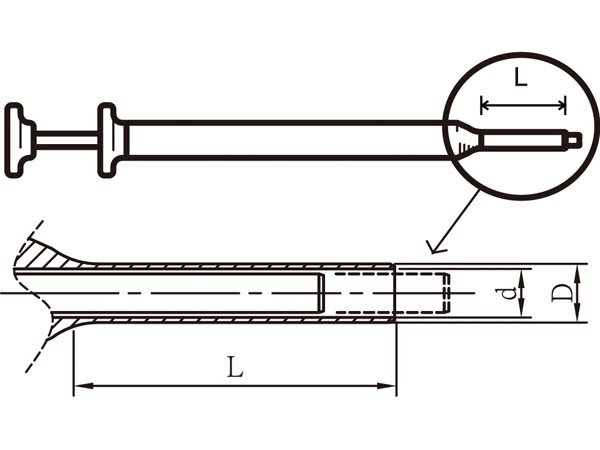 pinverwijdertool 14,5 cm staal zwart