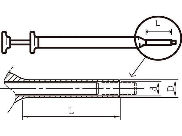 pinverwijdertool 20 cm staal zwart