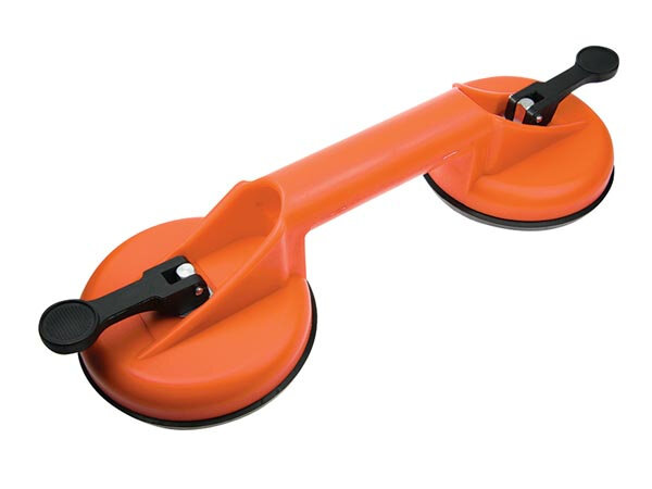 zuignap dubbel 75 kg 36 x 14 cm nylon oranje