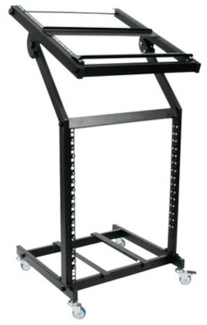 statief rackapparatuur 105 x 53 cm staal zwart