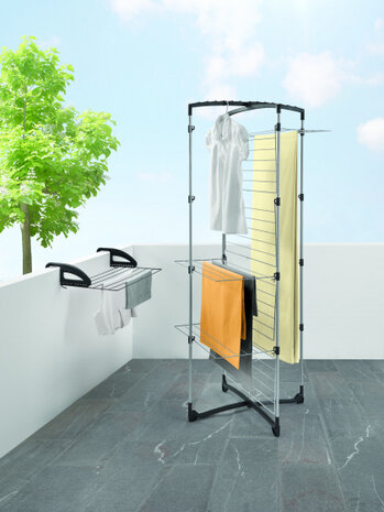 droogrek 4 traps 33 meter 69 x 64 x 171 cm Ldpe zwart