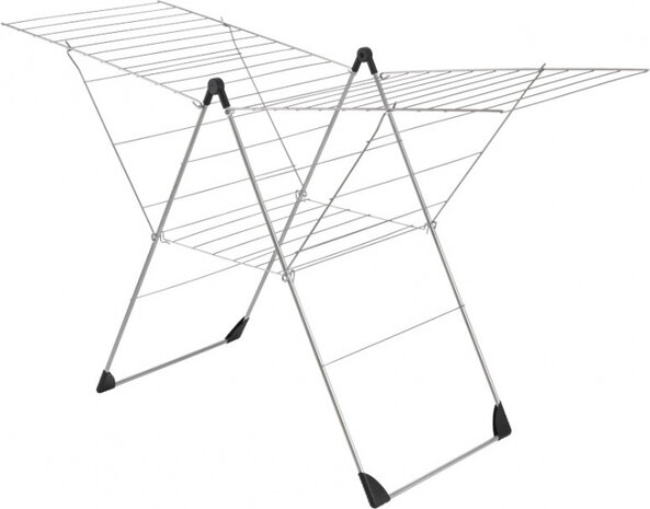 droogrek 30 meter 110 x 177 x 66 cm RVS zilver/blauw