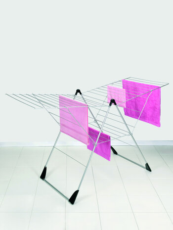 droogrek 30 meter 110 x 177 x 66 cm RVS zilver/blauw