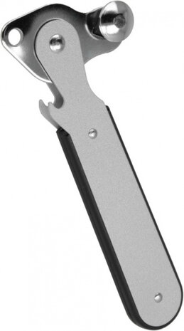 blikopener met levier 3 x 7 x 23 cm nikkel zilver