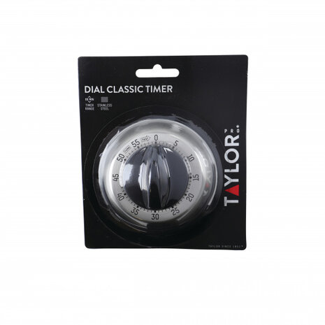kookwekker Classic 9,5 x 5 cm RVS zilver