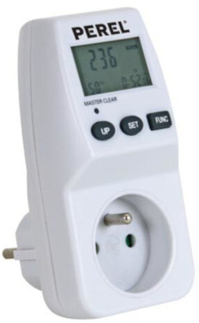 energiemeter (FR) penaarde 230V/3600W/16A 11,5 cm wit