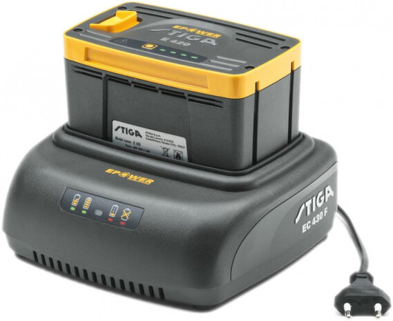 acculader EC 430 F 48V 18,6 x 16,6 x 7,5 mm zwart