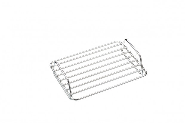 barbecuerooster 23 x 16,5 x 6,5 cm RVS zilver