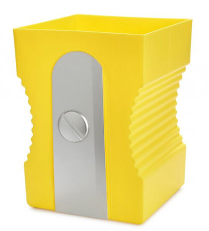 prullenbak Puntenslijper junior 13 liter 29 cm ABS geel