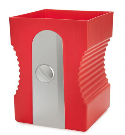 prullenbak Puntenslijper junior 13 liter 29 cm ABS rood