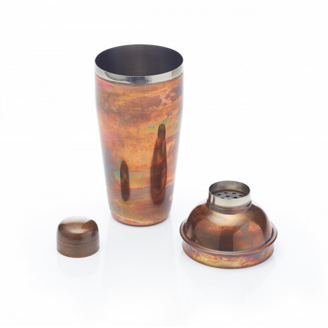 cocktailshaker Cobbler 700 ml RVS koper