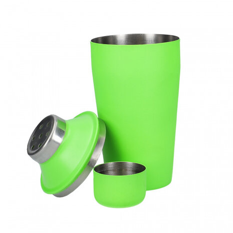 cocktailshaker Mini 300 ml RVS groen