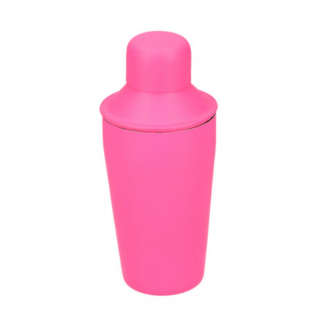 cocktailshaker Mini 300 ml RVS roze