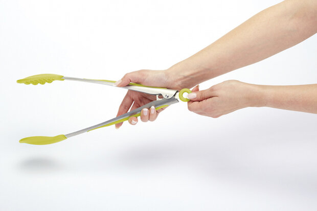 keukentang 35 cm siliconen/RVS groen