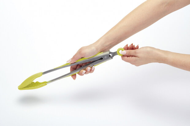 keukentang 35 cm siliconen/RVS groen