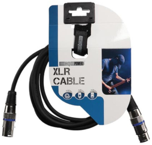 XLR-kabel 3-pin mannelijk/vrouwelijk 3 meter zwart