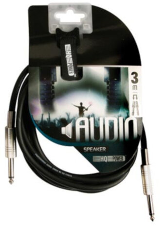 audiokabel jack 6,35 mm mannelijk 3 meter zwart