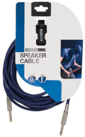 audiokabel jack 6,35 mm mannelijk 10 meter blauw