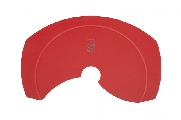 trechter 17 x 26 cm siliconen rood