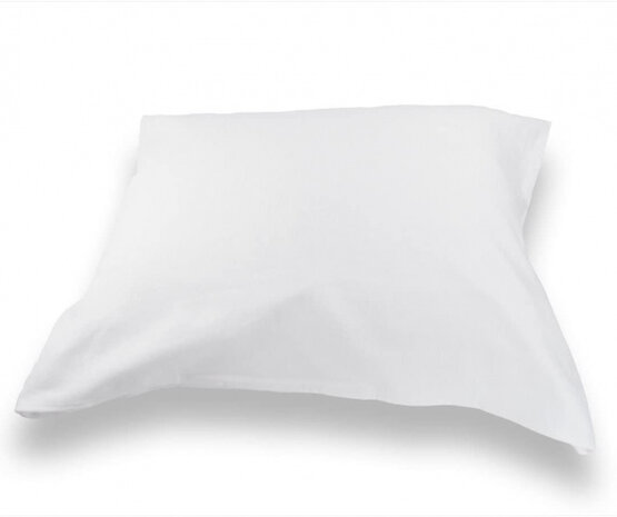 kussensloop Molton 40 x 60 cm katoen wit