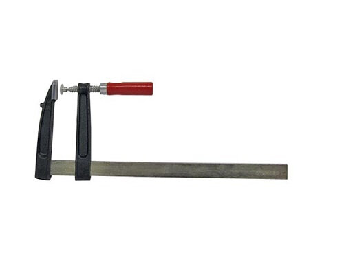 lijmklem 30 x 12 cm staal/hout zilver