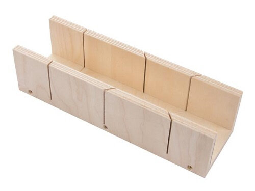 verstekbak 300 x 80 x 95 mm hout naturel