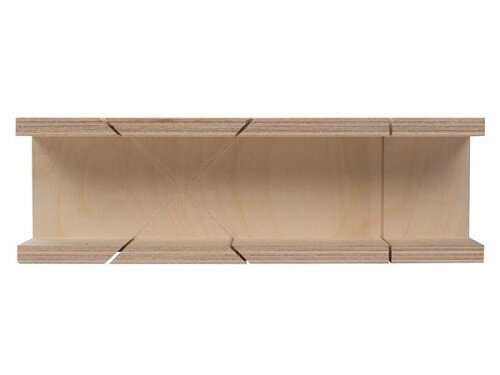 verstekbak 350 x 100 x 42 mm hout naturel
