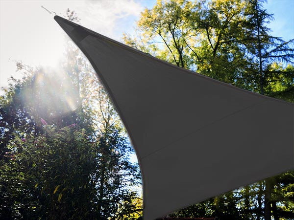 schaduwdoek solar rand-leds 3,6 meter polyester antraciet