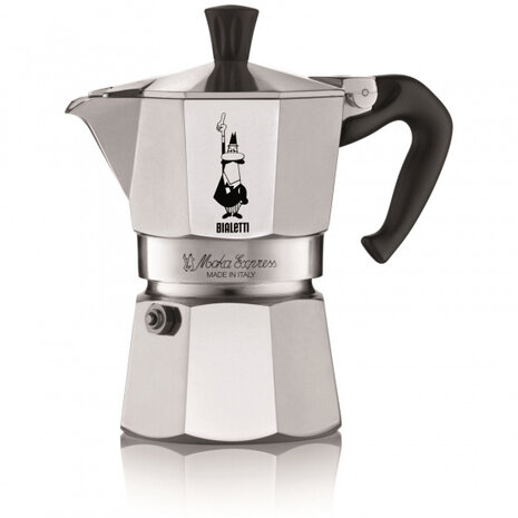 percolator Moka Express 130 ml aluminium zilver