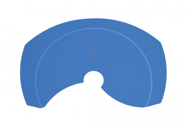 trechter 17 x 26 cm siliconen blauw