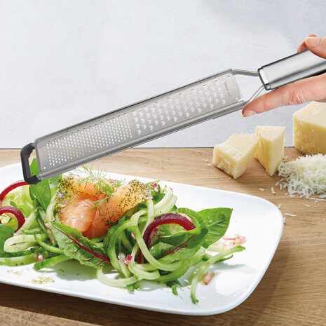 rasp fijn/grof 38,7 cm RVS zilver/zwart