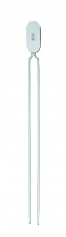 barbecuespiezen 33,5 x 2,5 x 0,4 cm RVS zilver 4 stuks