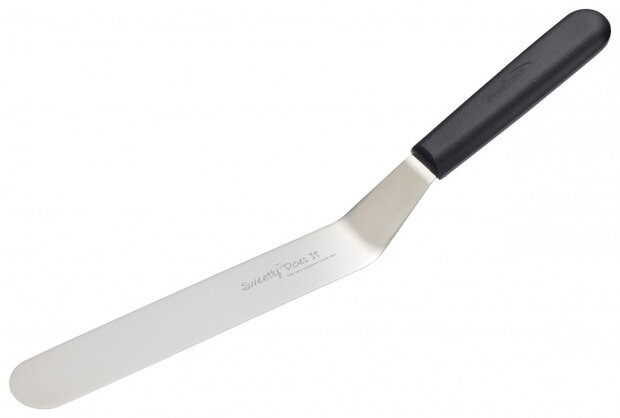 paletmes 37 cm RVS zwart/zilver
