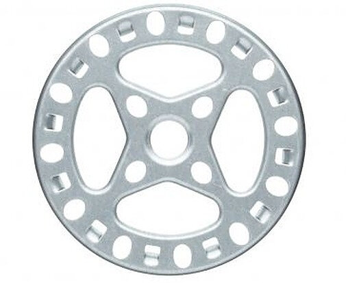 gas-verloopring 12 cm RVS zilver