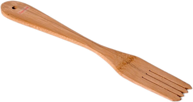 opschepvork 28 cm bamboe naturel